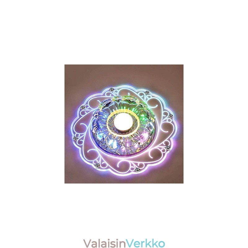 Crystal Kattovalaisin Spotlight SMD 3W Creative Lamp Tube Light Värikäs Väri Dome Light