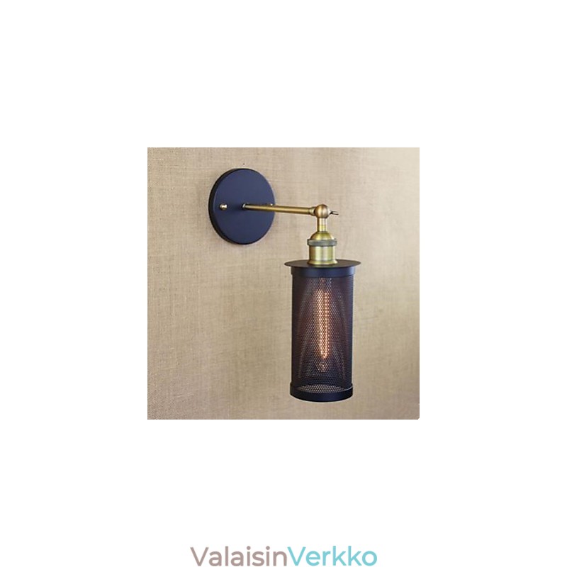 Takorautainen seinävalaisin rautaverkolla