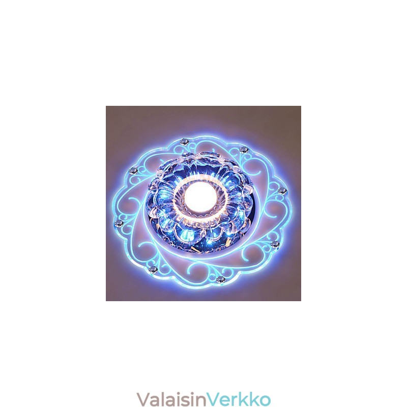 Crystal Kattovalaisin Spotlight SMD 3W Creative Lamp Tube Light Värikäs Väri Dome Light