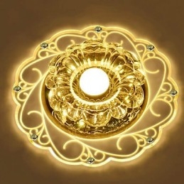 Crystal Kattovalaisin Spotlight SMD 3W Creative Lamp Tube Light Värikäs Väri Dome Light