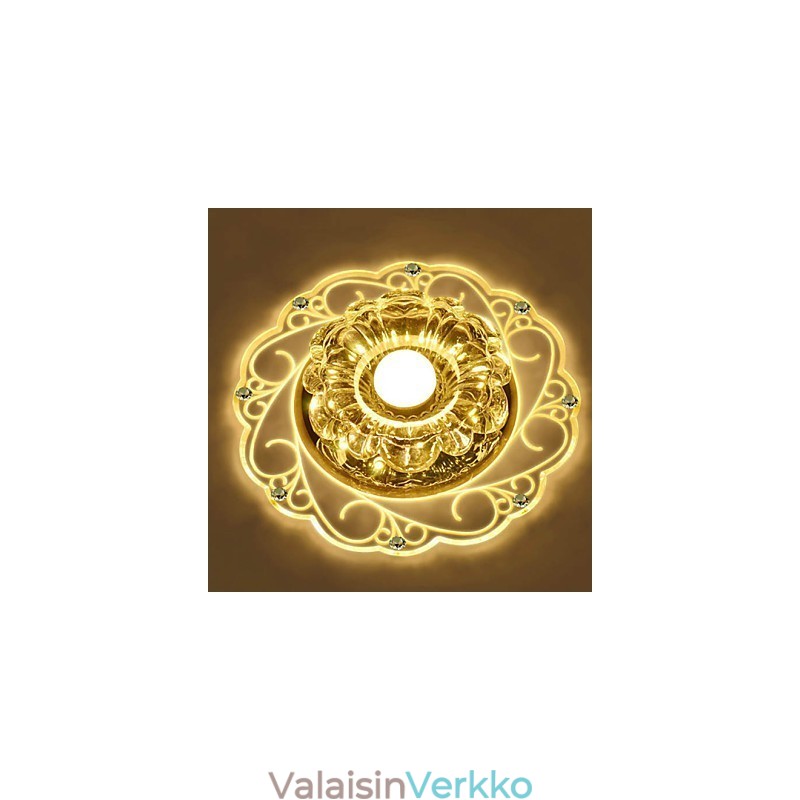 Crystal Kattovalaisin Spotlight SMD 3W Creative Lamp Tube Light Värikäs Väri Dome Light