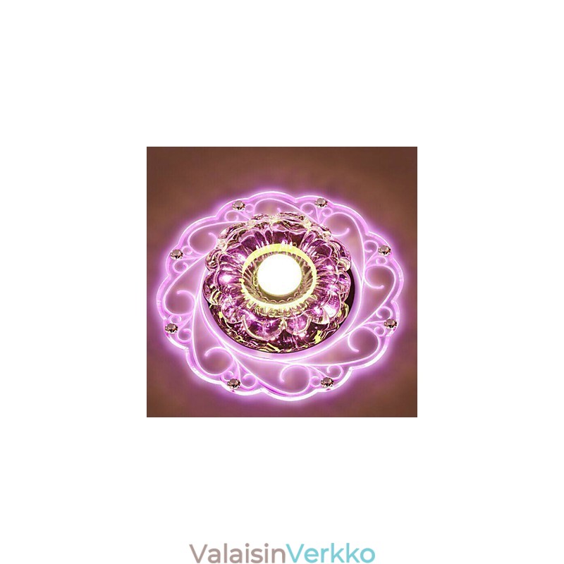 Crystal Kattovalaisin Spotlight SMD 3W Creative Lamp Tube Light Värikäs Väri Dome Light