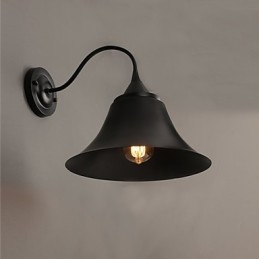 Suunnittelija Duds Loft Style Ancient Black Iron Cap seinävalaisin