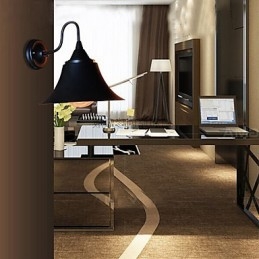 Suunnittelija Duds Loft Style Ancient Black Iron Cap seinävalaisin