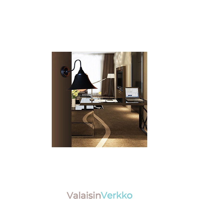 Suunnittelija Duds Loft Style Ancient Black Iron Cap seinävalaisin