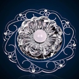 Crystal Kattovalaisin Spotlight SMD 3W Creative Lamp Tube Light Värikäs Väri Dome Light