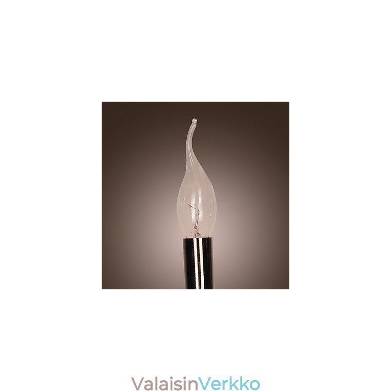 Musta kristalli seinävalaisin kynttiläpolttimolla