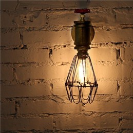 Vintage Industrial Water Pipe Seinävalaisimet Loft Edison Light baariravintolaan seinävalaisimet