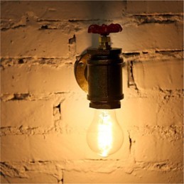 Vintage Industrial Water Pipe Seinävalaisimet Loft Edison Light baariravintolaan seinävalaisimet