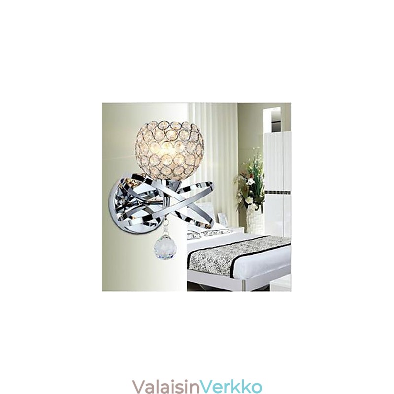 Yksipäinen Crystal seinävalaisin