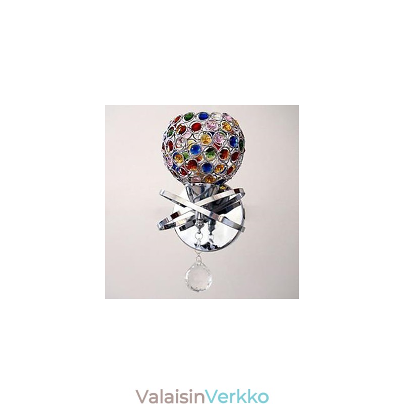 Yksipäinen Crystal seinävalaisin