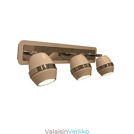 Modernit pallomaiset kromiseinävalot Kylpyhuoneen valaisimet 3 valolla Modernit pallomaiset kromiseinävalot Kylpyhuoneen valaisimet 3 valolla