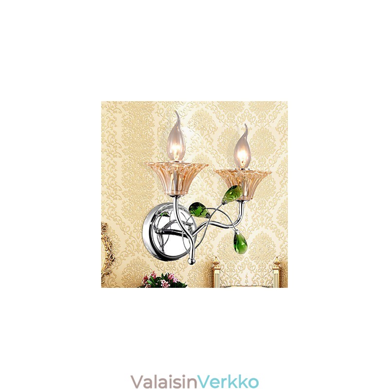Seinälamput Kylpyhuoneen valaisimet Kynttilä Seinävalot Crystal Modern Contemporary Metal