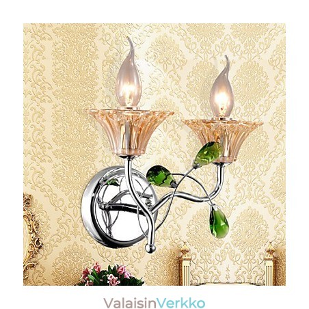 Seinälamput Kylpyhuoneen valaisimet Kynttilä Seinävalot Crystal Modern Contemporary Metal Seinälamput Kylpyhuoneen valaisimet Kynttilä Seinävalot Crystal Modern Contemporary Metal