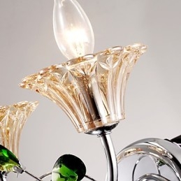 Seinälamput Kylpyhuoneen valaisimet Kynttilä Seinävalot Crystal Modern Contemporary Metal