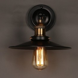 Creative Nordic Light yksipäinen musta sateenvarjo-seinävalaisin palauttaa muinaisen valon
