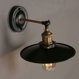 Creative Nordic Light yksipäinen musta sateenvarjo-seinävalaisin palauttaa muinaisen valon
