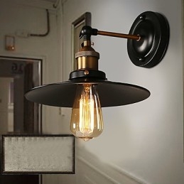 Creative Nordic Light yksipäinen musta sateenvarjo-seinävalaisin palauttaa muinaisen valon