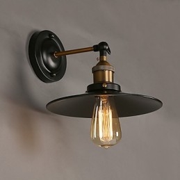 Creative Nordic Light yksipäinen musta sateenvarjo-seinävalaisin palauttaa muinaisen valon