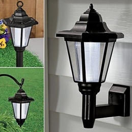 Aurinkoenergialla toimiva Outdoor Garden Path Yard Security Wall Light Maisemalamppu