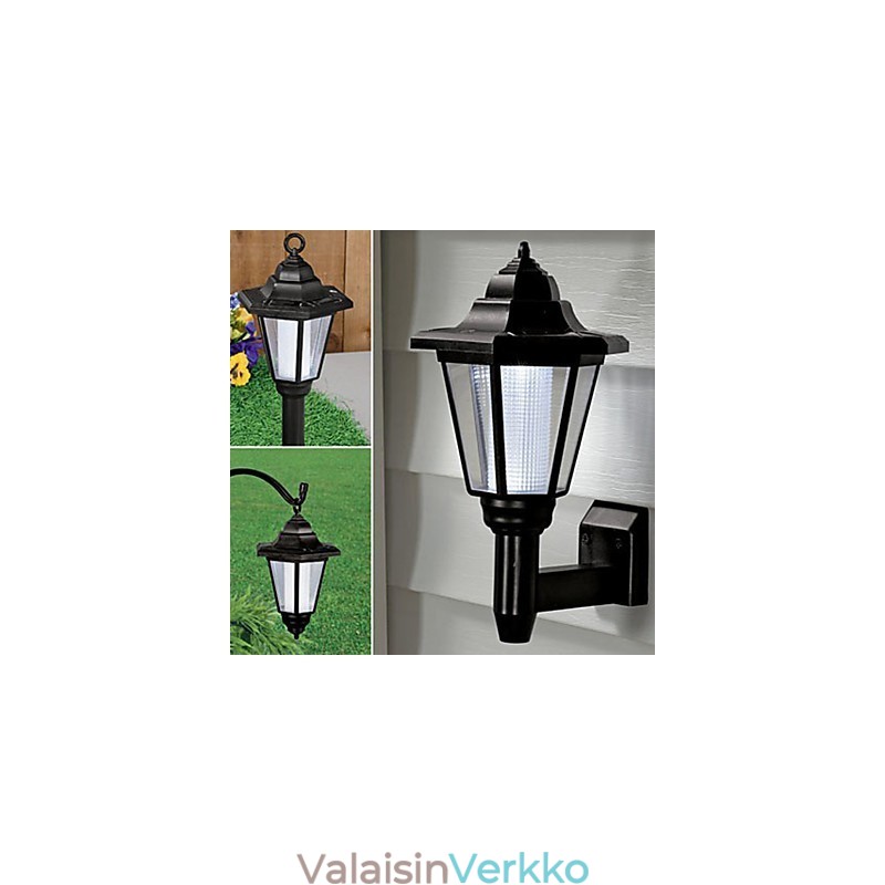 Aurinkoenergialla toimiva Outdoor Garden Path Yard Security Wall Light Maisemalamppu