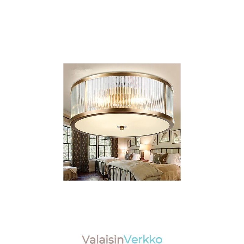 Perinteinen Klassinen Rustic Lodge Brass Metal Upload Mount