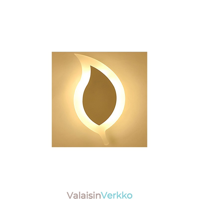 Creative Simple Fashion Modern Akryyli supistettu seinävalaisin metalliseos Small Leaves Light