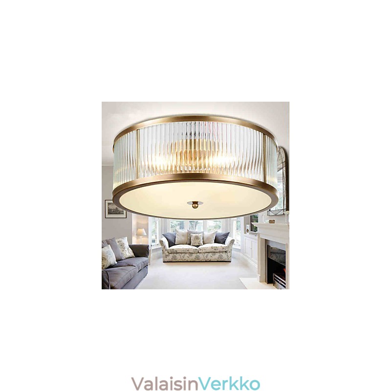 Perinteinen Klassinen Rustic Lodge Brass Metal Upload Mount