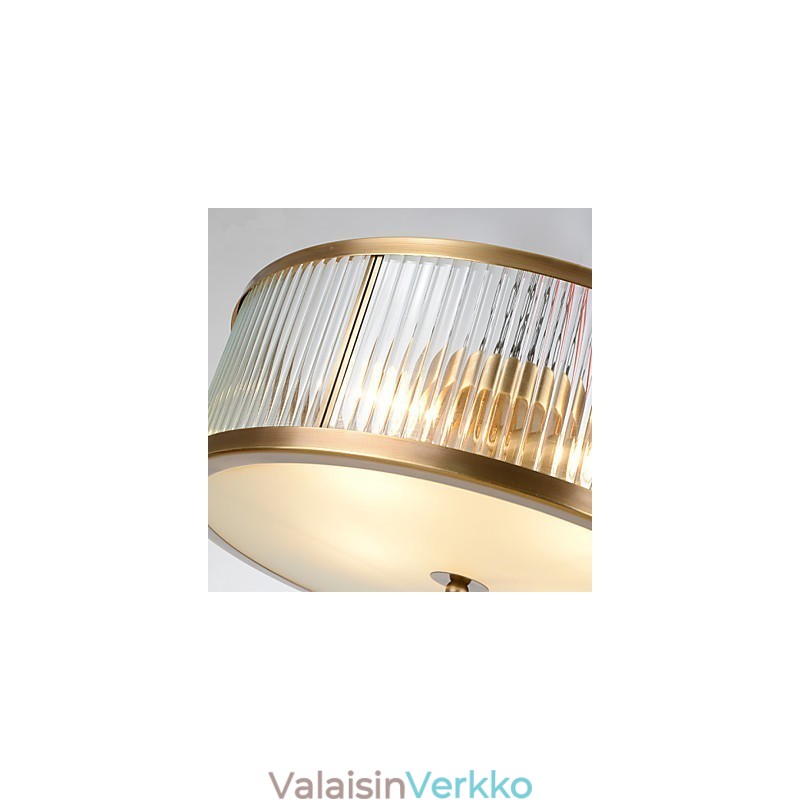 Perinteinen Klassinen Rustic Lodge Brass Metal Upload Mount