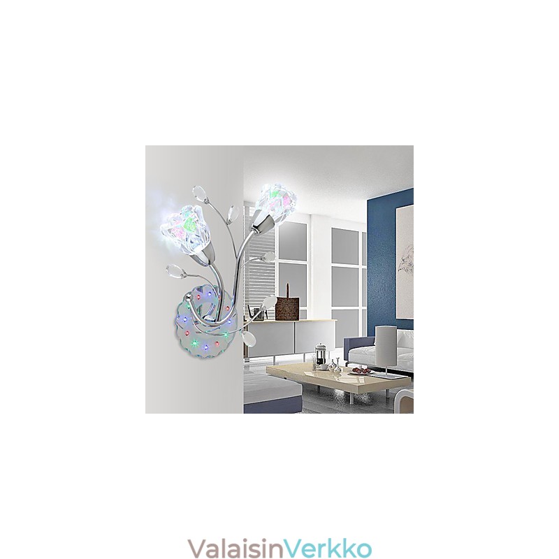 Creative Flowers nykyaikaiset ja sovitetut Creative Crystal seinävalaisimet