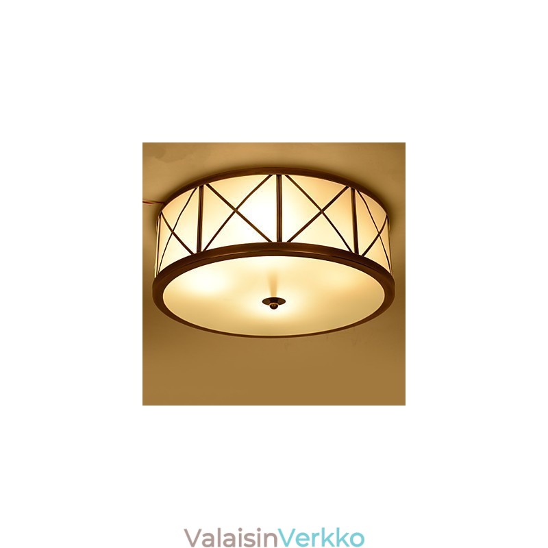 Perinteinen Klassinen Rustic Lodge Brass Metal Upload Mount