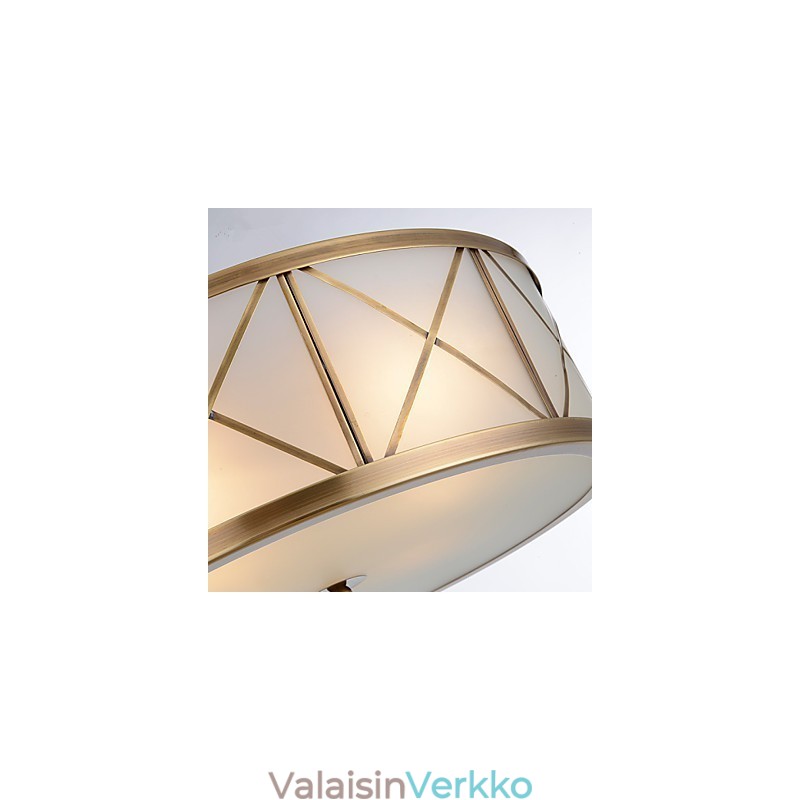 Perinteinen Klassinen Rustic Lodge Brass Metal Upload Mount