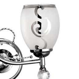 Seinävalaisimet Crystal Modern Contemporary Metal