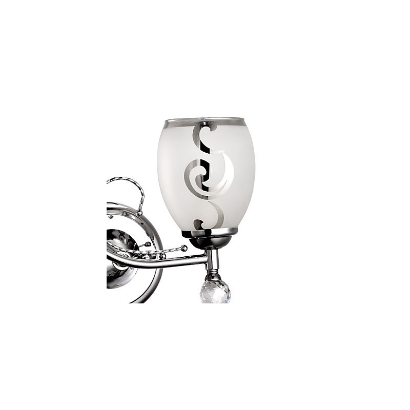Seinävalaisimet Crystal Modern Contemporary Metal