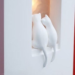 Muoti Lämmin lastenhuone Riippuva valo Creative Kitty Kipsiseinävalaisimet