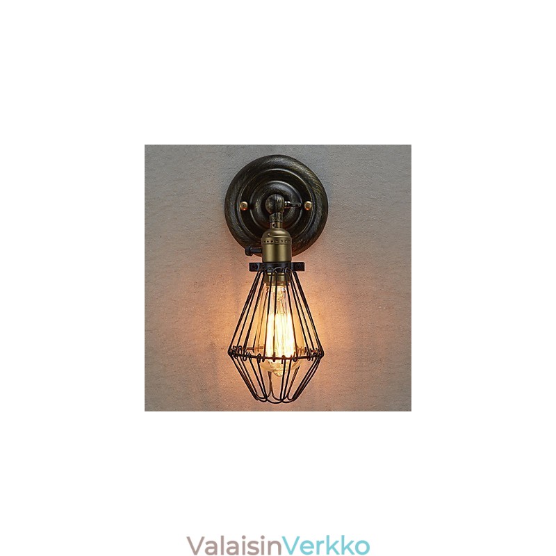 Vintage-tyylinen teollinen avaus- ja sulkemisvalo Seinälamppu häkkilamppu Loft Restoring Ancient Ways Seinävalaisin