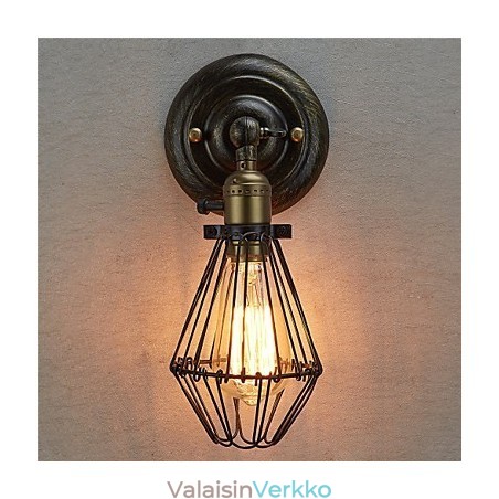 Vintage-tyylinen teollinen avaus- ja sulkemisvalo Seinälamppu häkkilamppu Loft Restoring Ancient Ways Seinävalaisin