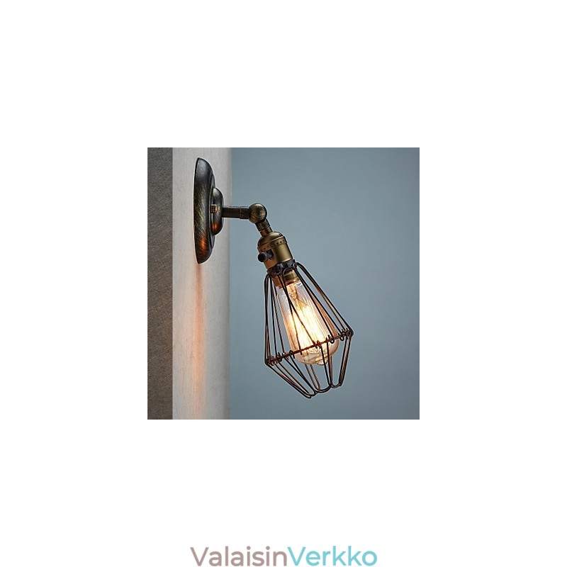 Vintage-tyylinen teollinen avaus- ja sulkemisvalo Seinälamppu häkkilamppu Loft Restoring Ancient Ways Seinävalaisin