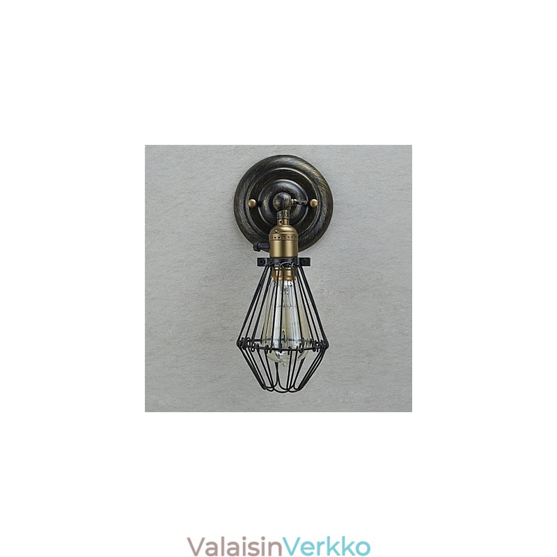 Vintage-tyylinen teollinen avaus- ja sulkemisvalo Seinälamppu häkkilamppu Loft Restoring Ancient Ways Seinävalaisin