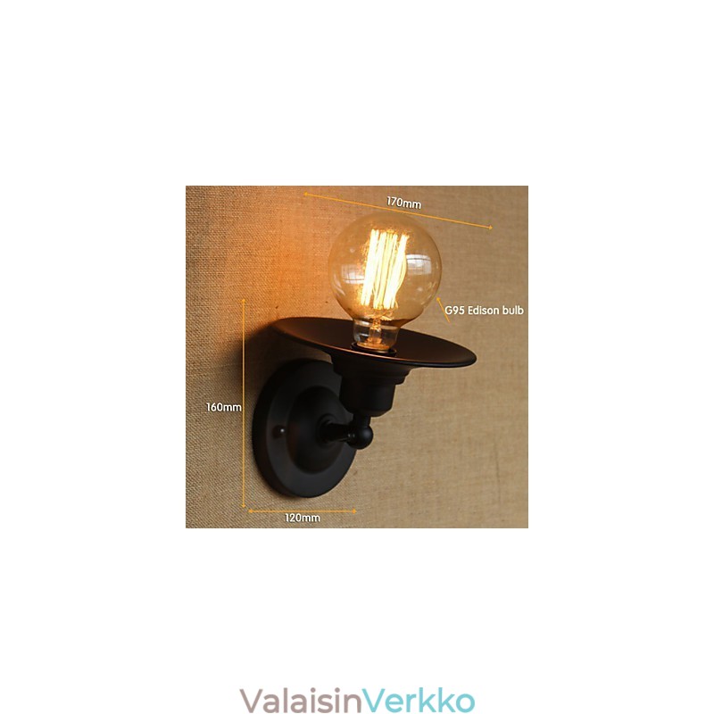 Retro-minimalistinen sängyn vieressä käytävä portaat Parveke koristeellinen seinävalaisin