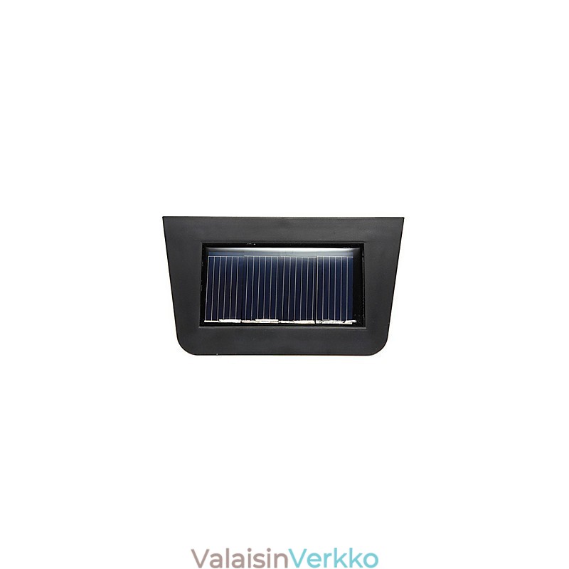 Lämmin keltainen aurinkoenergialla toimiva seinäteline 2 lyhtyvalaisin