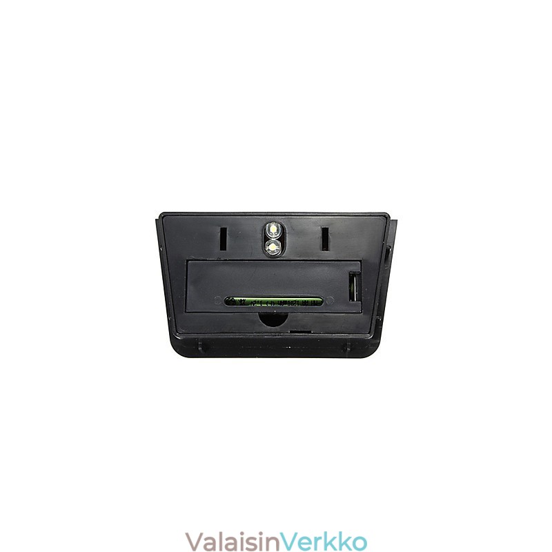 Lämmin keltainen aurinkoenergialla toimiva seinäteline 2 lyhtyvalaisin