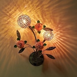 Seinävalaisimet Crystal Modern Contemporary Metal