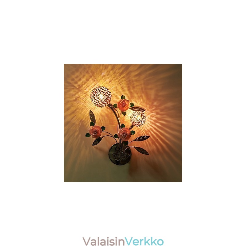 Seinävalaisimet Crystal Modern Contemporary Metal