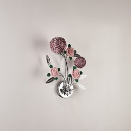 Seinävalaisimet Crystal Modern Contemporary Metal