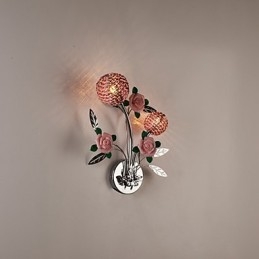 Seinävalaisimet Crystal Modern Contemporary Metal