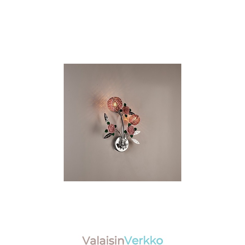 Seinävalaisimet Crystal Modern Contemporary Metal