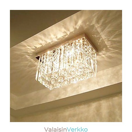 Moderni nykyaikainen Crystal Metal Flush Mount Moderni nykyaikainen Crystal Metal Flush Mount