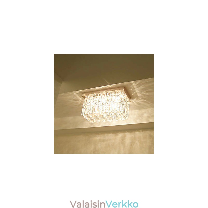 Moderni nykyaikainen Crystal Metal Flush Mount