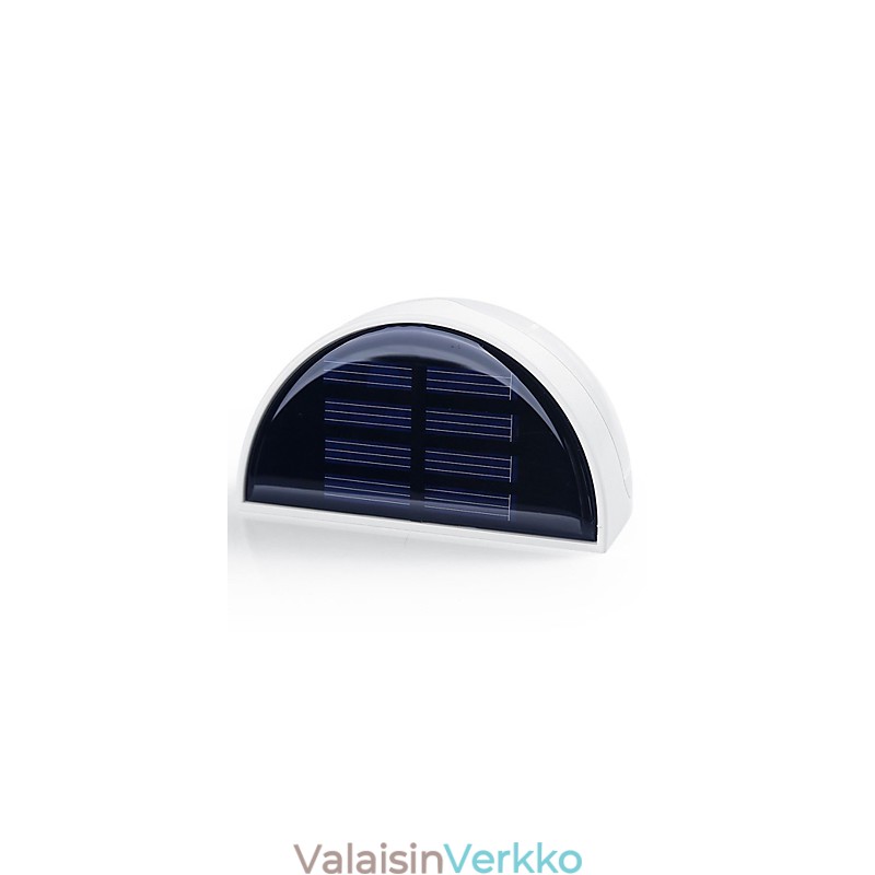 Aurinkoenergialla toimiva lamppu puutarhavalaistukseen, automaattinen anturiaktivoitu aurinkovalo (valkoinen)